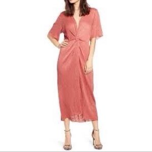 dolman plissé midi dress all in favor